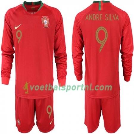 Portugal ANDRE SILVA 9 Kind Thuis Tenue WK voetbal 2018 L/S